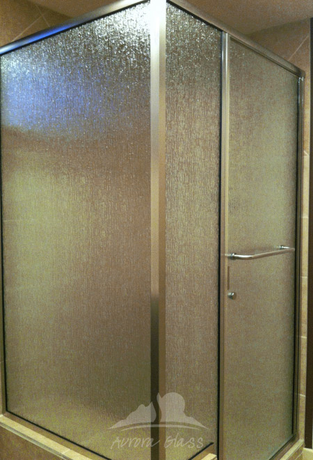 Semi-Frameless Shower Door Series with Rain Glass